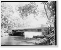 West Main Street Bridge, Spanning Wepawaug River, Milford, New Haven County, CT - 3, Antique Poster