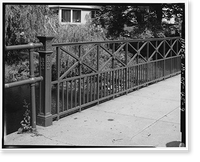 West Main Street Bridge, Spanning Wepawaug River, Milford, New Haven County, CT - 9, Vintage Print