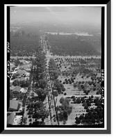 Historic Framed Print, Arlington Heights Citrus Landscape, Southwestern portion of city of Riverside, Riverside, Riverside County, CA - 5,  17-7/8" x 21-7/8"
