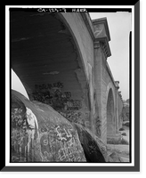 Union Pacific Railroad Bridge, Spanning Santa Anna River, west of Riverside, Riverside vicinity, Riverside County, CA - 7, Antique Poster