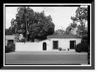 Glenn & Ida May Moore Rowhouse, 6126 Paseo Delicias, Rancho Santa Fe, San Diego County, CA, Historic Print
