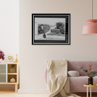 Historic Framed Print, La Morada, 5951 Lineade Cielo, Rancho Santa Fe, San Diego County, CA - 12,  17-7/8" x 21-7/8"