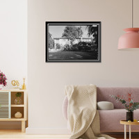 Samuel Bingham House, 6427 La Valle Plateada, Rancho Santa Fe, San Diego County, CA, Antique Poster