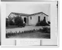 Santa Fe Irrigation District Offices, Linea del Cielo, Rancho Santa Fe, San Diego County, CA - 4 Classic, Antique Print