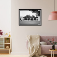 Santa Fe Land Improvement Company, Administration Building, 6009 Paseo Delicias, Rancho Santa Fe, San Diego County, CA, Vintage Print