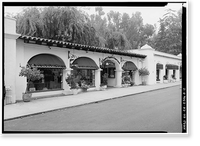 Santa Fe Land Improvement Company, Administration Building, 6009 Paseo Delicias, Rancho Santa Fe, San Diego County, CA - 2, Vintage Print