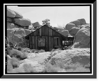 Desert Queen Ranch, North House, Twentynine Palms vicinity, San Bernardino County, CA, Antique Print