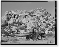 Desert Queen Ranch, Machine Shop, Twentynine Palms vicinity, San Bernardino County, CA - 2, Historic Print