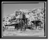 Desert Queen Ranch, Machine Shop, Twentynine Palms vicinity, San Bernardino County, CA - 3, Historic Print