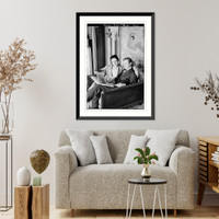 Historic Framed Print, Farrar & Lou Tellegen - 7,  17-7/8" x 21-7/8"