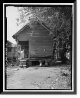 Historic Framed Print, Drane's Rental House B, 109 Hudson Lane, Americus, Sumter County, GA - 4,  17-7/8" x 21-7/8"