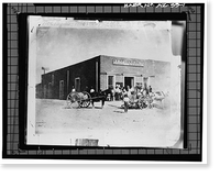 Historic Framed Print, Yuma Main Street Water Treatment Plant, Jones Street at foot of Main Street, Yuma, Yuma County, AZ,  17-7/8" x 21-7/8"