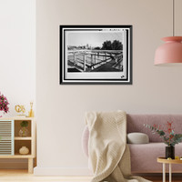 Historic Framed Print, Yuma Main Street Water Treatment Plant, Jones Street at foot of Main Street, Yuma, Yuma County, AZ - 8,  17-7/8" x 21-7/8"