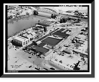 Historic Framed Print, Yuma Main Street Water Treatment Plant, Jones Street at foot of Main Street, Yuma, Yuma County, AZ - 11,  17-7/8" x 21-7/8"