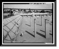 Historic Framed Print, Yuma Main Street Water Treatment Plant, Jones Street at foot of Main Street, Yuma, Yuma County, AZ - 20,  17-7/8" x 21-7/8"