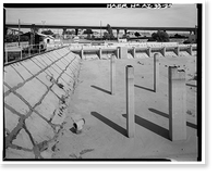 Historic Framed Print, Yuma Main Street Water Treatment Plant, Jones Street at foot of Main Street, Yuma, Yuma County, AZ - 20,  17-7/8" x 21-7/8"