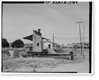 Yuma Main Street Water Treatment Plant, Blaisdell Slow Sand Filter Washing Machine, Jones Street at foot of Main Street, Yuma, Yuma County, AZ - 2, Antique Print