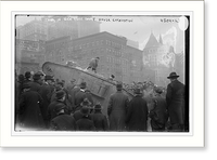 Historic Framed Print, Tank in N.Y. Ct House excavation,  17-7/8" x 21-7/8"