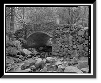 Bridalveil Fall Bridge No. 1, Spanning Bridalveil Creek on carriage road, Yosemite Village, Mariposa County, CA, Vintage Print