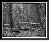 Bridalveil Fall Bridge No. 1, Spanning Bridalveil Creek on carriage road, Yosemite Village, Mariposa County, CA - 6 Classic, Vintage Print