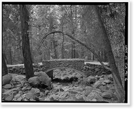 Bridalveil Fall Bridge No. 1, Spanning Bridalveil Creek on carriage road, Yosemite Village, Mariposa County, CA - 6 Classic, Vintage Print
