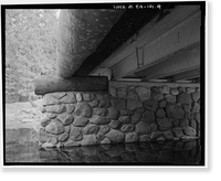 El Capitan Bridge, Spanning Merced River on El Capitan crossover road, Yosemite Village, Mariposa County, CA - 9 Classic, Vintage Wall Art