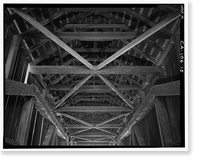 Wawona Covered Bridge, Spanning South Fork Merced River on service road, Wawona, Mariposa County, CA - 15, Antique Poster
