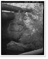 Bridalveil Creek Bridge, Spanning Bridalveil Creek on Glacier Point Road, Yosemite Village, Mariposa County, CA, Vintage Print
