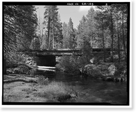 Bridalveil Creek Bridge, Spanning Bridalveil Creek on Glacier Point Road, Yosemite Village, Mariposa County, CA - 2, Vintage Wall Art
