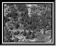 Historic Framed Print, Big Oak Flat Road, Between Big Oak Flat Entrance & Merced River, Yosemite Village, Mariposa County, CA,  17-7/8" x 21-7/8"