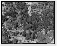 Historic Framed Print, Big Oak Flat Road, Between Big Oak Flat Entrance & Merced River, Yosemite Village, Mariposa County, CA,  17-7/8" x 21-7/8"