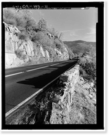 Historic Framed Print, Big Oak Flat Road, Between Big Oak Flat Entrance & Merced River, Yosemite Village, Mariposa County, CA - 2,  17-7/8" x 21-7/8"