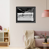 Historic Framed Print, Big Oak Flat Road, Between Big Oak Flat Entrance & Merced River, Yosemite Village, Mariposa County, CA - 3,  17-7/8" x 21-7/8"