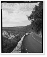 Historic Framed Print, Big Oak Flat Road, Between Big Oak Flat Entrance & Merced River, Yosemite Village, Mariposa County, CA - 6,  17-7/8" x 21-7/8"