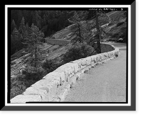 Historic Framed Print, Wawona Road, Between South Entrance & Yosemite Valley, Yosemite Village, Mariposa County, CA - 3,  17-7/8" x 21-7/8"