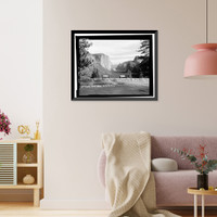 Historic Framed Print, Wawona Road, Between South Entrance & Yosemite Valley, Yosemite Village, Mariposa County, CA - 3,  17-7/8" x 21-7/8"
