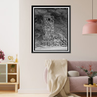 Historic Framed Print, Wawona Road, Between South Entrance & Yosemite Valley, Yosemite Village, Mariposa County, CA - 5,  17-7/8" x 21-7/8"