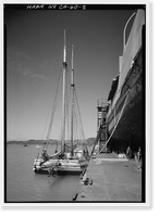 Scow Schooner ALMA, Hyde Street Pier, San Francisco, San Francisco County, CA - 2, Historic Reproduction