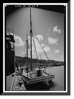 Scow Schooner ALMA, Hyde Street Pier, San Francisco, San Francisco County, CA - 3, Vintage Print