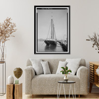 Schooner C.A. THAYER, Hyde Street Pier, San Francisco, San Francisco County, CA - 6, Antique Print