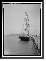 Schooner C.A. THAYER, Hyde Street Pier, San Francisco, San Francisco County, CA - 7, Historic Print