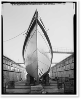 Historic Framed Print, Steam Tug HERCULES, Hyde Street Pier, San Francisco, San Francisco County, CA,  17-7/8" x 21-7/8"