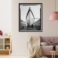 Historic Framed Print, Steam Tug HERCULES, Hyde Street Pier, San Francisco, San Francisco County, CA,  17-7/8" x 21-7/8"