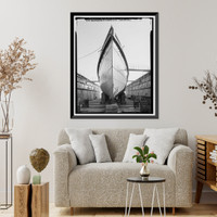 Historic Framed Print, Steam Tug HERCULES, Hyde Street Pier, San Francisco, San Francisco County, CA,  17-7/8" x 21-7/8"
