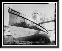 Historic Framed Print, Steam Tug HERCULES, Hyde Street Pier, San Francisco, San Francisco County, CA - 3,  17-7/8" x 21-7/8"