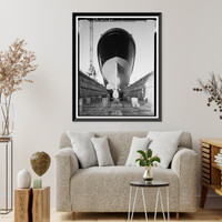 Historic Framed Print, Steam Tug HERCULES, Hyde Street Pier, San Francisco, San Francisco County, CA - 4,  17-7/8" x 21-7/8"