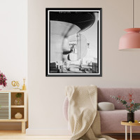Historic Framed Print, Steam Tug HERCULES, Hyde Street Pier, San Francisco, San Francisco County, CA - 5,  17-7/8" x 21-7/8"