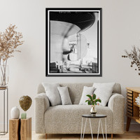 Historic Framed Print, Steam Tug HERCULES, Hyde Street Pier, San Francisco, San Francisco County, CA - 5,  17-7/8" x 21-7/8"