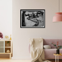 Historic Framed Print, Steam Tug HERCULES, Hyde Street Pier, San Francisco, San Francisco County, CA - 10,  17-7/8" x 21-7/8"