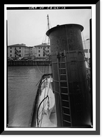 Historic Framed Print, Steam Tug HERCULES, Hyde Street Pier, San Francisco, San Francisco County, CA - 12,  17-7/8" x 21-7/8"